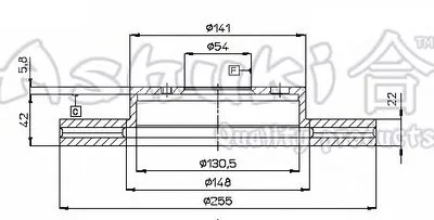 Тормозной диск ASHUKI купить