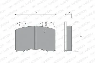 Комплект тормозных колодок, дисковый тормоз WEEN купить