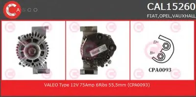 Генератор GENUINE SERIES CASCO купить