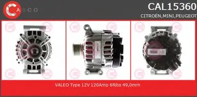 Генератор GENUINE SERIES CASCO купить