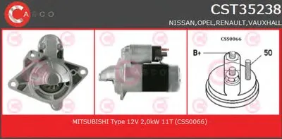 Стартер GENUINE SERIES CASCO купить