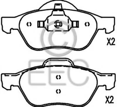 Комплект тормозных колодок, дисковый тормоз EEC купить