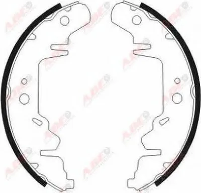 Комплект тормозных колодок ABE купить