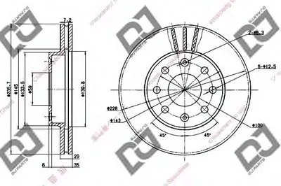 Тормозной диск DJ PARTS купить