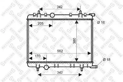 Радиатор, охлаждение двигателя STELLOX купить