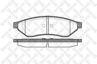 Комплект тормозных колодок, дисковый тормоз STELLOX купить