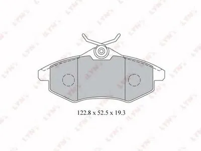 Комплект тормозных колодок, дисковый тормоз LYNXauto купить