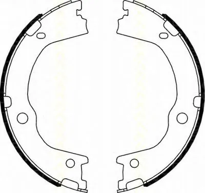 Комплект тормозных колодок; Комплект тормозных колодок, стояночная тормозная система TRISCAN купить