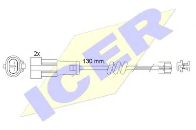 Сигнализатор, износ тормозных колодок ICER купить