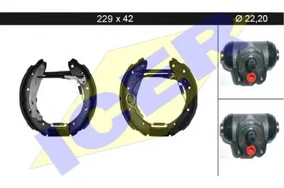 Комплект тормозных колодок ICER купить