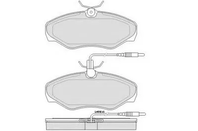 Комплект тормозных колодок, дисковый тормоз E.T.F. купить
