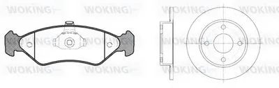 Комплект тормозов, дисковый тормозной механизм WOKING купить