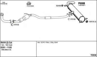 Система выпуска ОГ FENNO купить