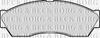 Комплект тормозных колодок, дисковый тормоз BORG & BECK купить