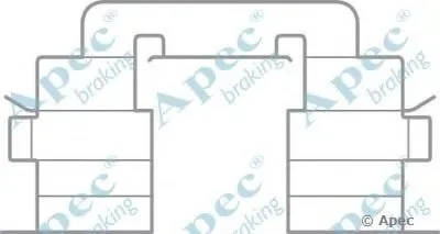 Комплектующие, тормозные колодки APEC braking купить