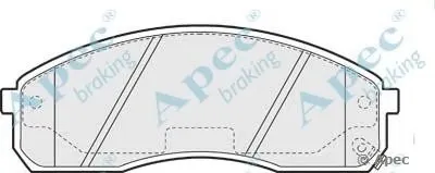 Комплект тормозных колодок, дисковый тормоз APEC braking купить