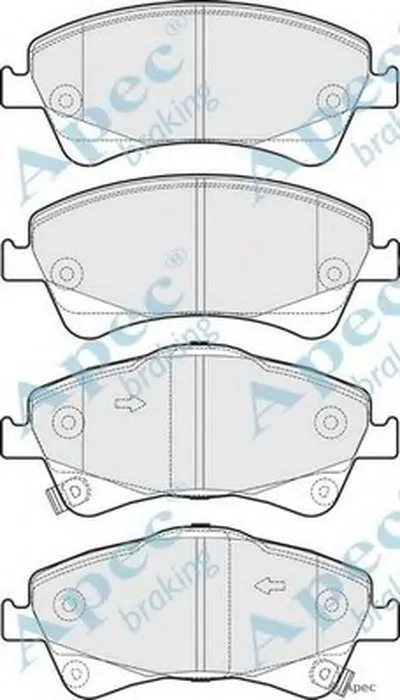 Комплект тормозных колодок, дисковый тормоз APEC braking купить