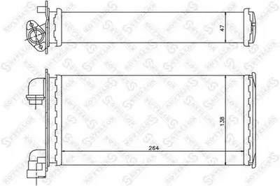 Теплообменник, отопление салона STELLOX купить