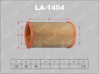 Воздушный фильтр LYNXauto купить