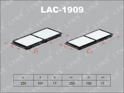 Фильтр, воздух во внутренном пространстве LYNXauto купить