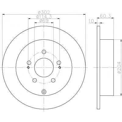 Тормозной диск PRO HELLA PAGID купить