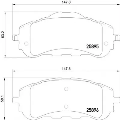 Комплект тормозных колодок, дисковый тормоз MINTEX купить