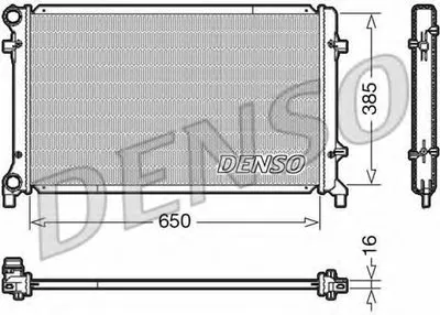 Радиатор, охлаждение двигателя DENSO купить