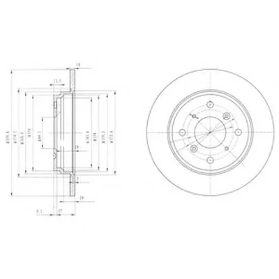 Тормозной диск DELPHI купить