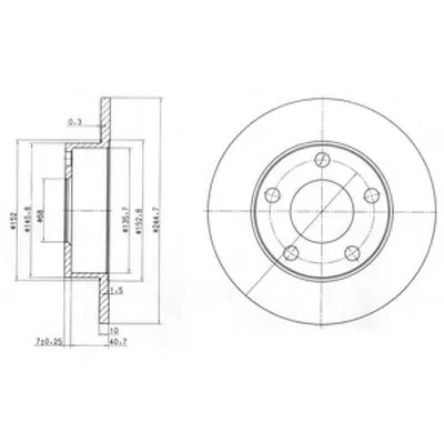 Тормозной диск DELPHI купить
