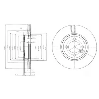 Тормозной диск DELPHI купить