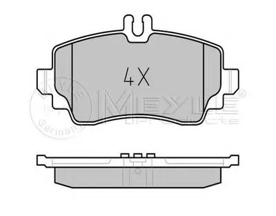 Комплект тормозных колодок, дисковый тормоз PLATINUM PAD MEYLE купить