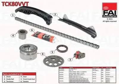 Комплект цепи привода распредвала FAI AutoParts купить