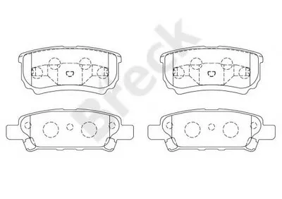 Комплект тормозных колодок, дисковый тормоз BRECK купить