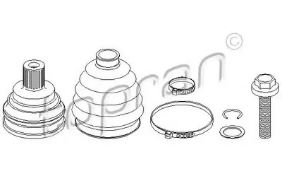 Шарнирный комплект, приводной вал TOPRAN купить