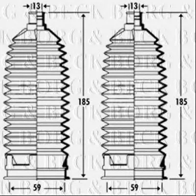 Пыльник, рулевое управление BORG & BECK купить