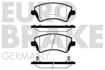 Комплект тормозных колодок, дисковый тормоз EUROBRAKE купить