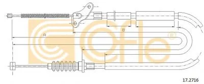 Трос, стояночная тормозная система COFLE купить