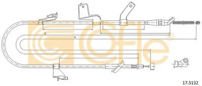 Трос, стояночная тормозная система COFLE купить