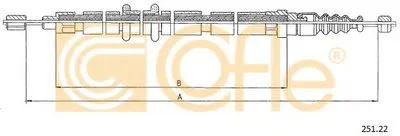 Трос, стояночная тормозная система COFLE купить