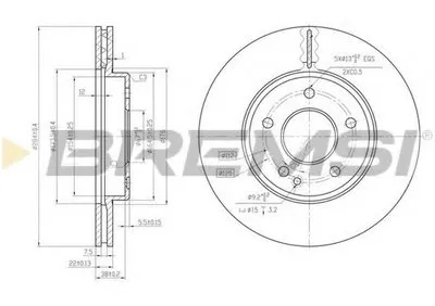 Тормозной диск BREMSI купить