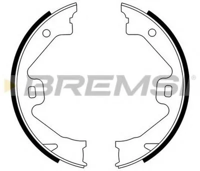 Комплект тормозных колодок, стояночная тормозная система BREMSI купить