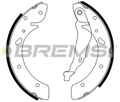 Комплект тормозных колодок BREMSI купить