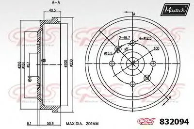 Тормозной барабан R+ (Regular Plus) MAXTECH купить