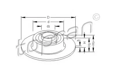 Тормозной диск TOPRAN купить