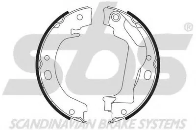 Комплект тормозных колодок, стояночная тормозная система sbs купить