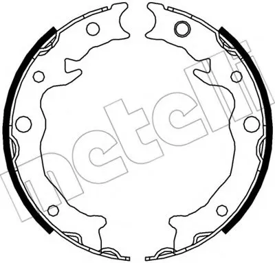 Комплект тормозных колодок, стояночная тормозная система METELLI купить