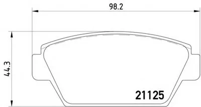 Комплект тормозных колодок, дисковый тормоз HELLA купить