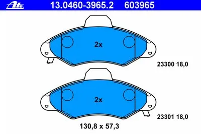 Комплект тормозных колодок, дисковый тормоз ATE купить