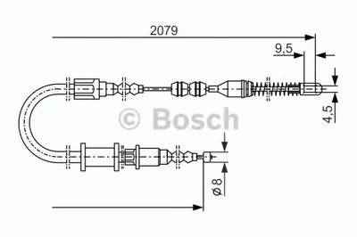 Трос, стояночная тормозная система BOSCH купить
