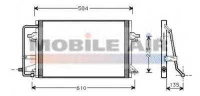 Конденсатор, кондиционер VAN WEZEL купить